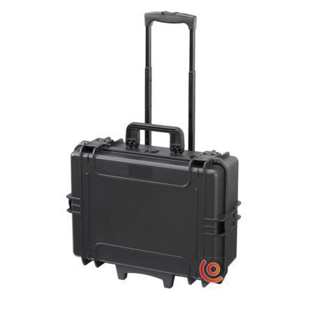 Valise étanche antichocs petit prix ermet 239 noir avec troleeys et roulettes
