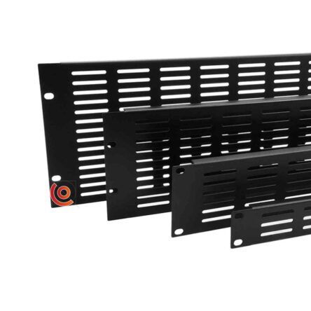 Panneau rackable en U en acier avec fentes 1U R1279-1uk