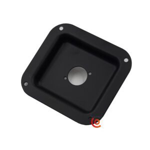 Cuvette noire encastré pour 1 connecteur pour Flight case