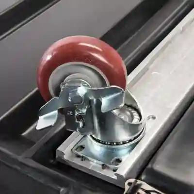 Roulettes inférieures verrouillables amovibles de 8,89 cm et 12,7 cm