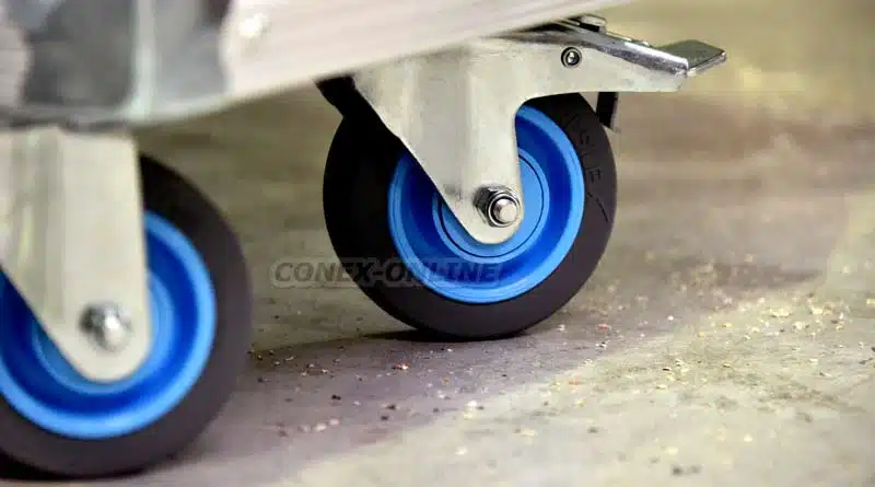 roulettes de flight case sur mesure conex