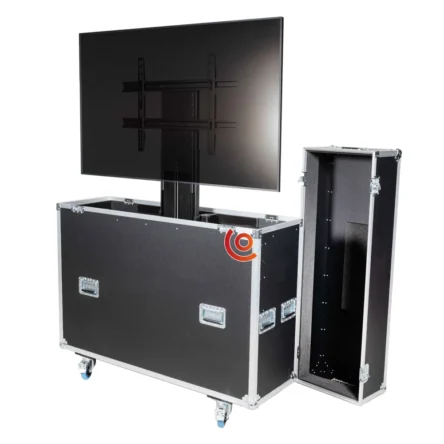 Flight case pour écran plat motorisé