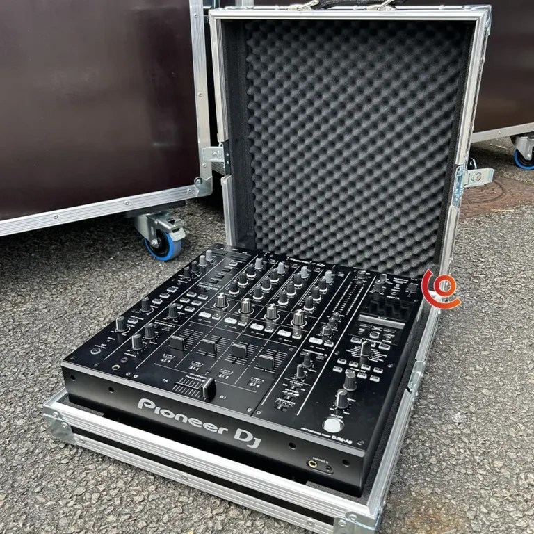 Flight case console de mixage