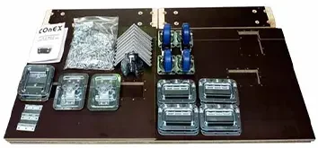 flight case en kit conex